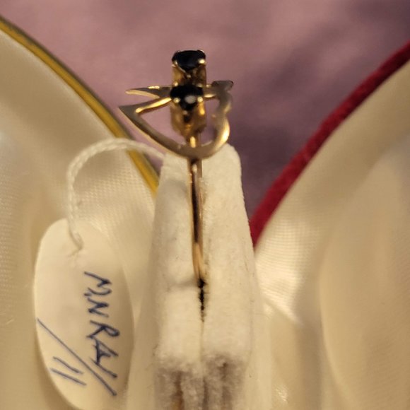 9K Gold Ring with gemstone (garnet) - Picture 4 of 8